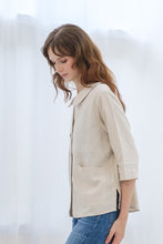 Load image into Gallery viewer, Asiro Olly Linen Top Atasan Wanita