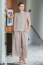 Load image into Gallery viewer, Asiro Ziel Set Linen Atasan Bawahan Wanita