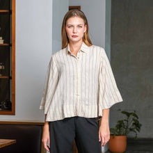 Load image into Gallery viewer, Asiro Kyo Linen Blouse Kemeja Atasan Wanita