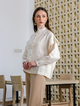 Load image into Gallery viewer, Asiro Lola Blouse Linen Top Atasan Wanita Lengan Panjang