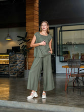 Load image into Gallery viewer, Asiro Briza Set Linen Setelan Wanita Stripe