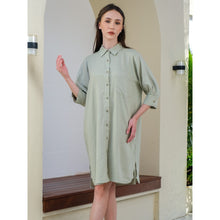 Load image into Gallery viewer, Asiro Zila Linen Dress Wanita Gaun Wanita