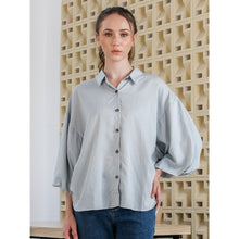 Load image into Gallery viewer, Asiro Zee Blouse Stripe Kemeja Polycotton Atasan Wanita