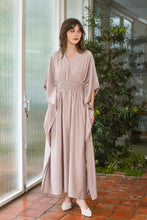 Load image into Gallery viewer, Asiro Humaira Cotton Flowy Dress Gaun Gamis Panjang Lembut Katun Wanita