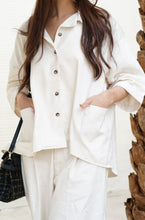 Load image into Gallery viewer, Isabele Micah Linen Sets Cream