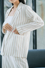 Load image into Gallery viewer, Esme Blazer Azka Pants Pure Linen Sets Mocca