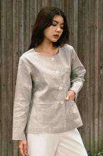 Load image into Gallery viewer, Corby Pure Linen Blouse