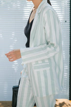 Load image into Gallery viewer, Mia Pure Linen Blazer Fely Pants Mint Green