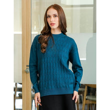 Load image into Gallery viewer, Asiro Violet Top Knitted Outerwear Pakaian Atasan Wanita
