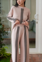 Load image into Gallery viewer, Ciara Knitted Blouse Caden Knitted Pants Dusty Pink
