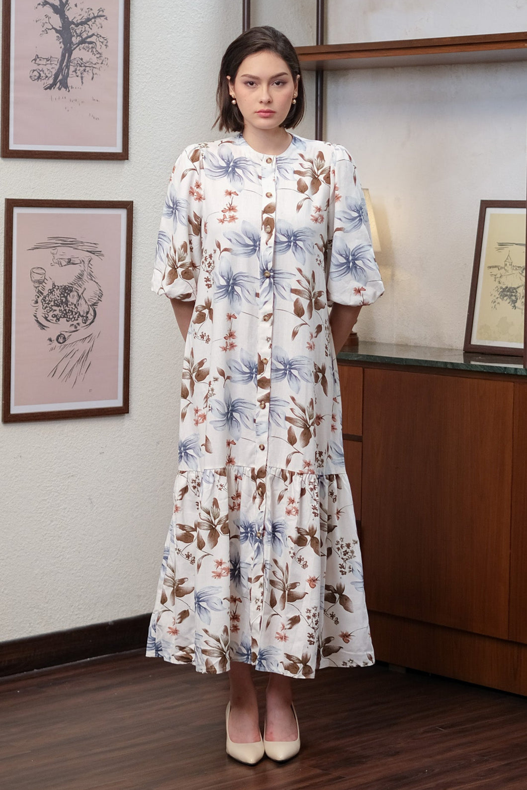 Asiro Hira Linen Dress Pakaian Wanita