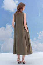 Load image into Gallery viewer, Asiro Bianca Linen Dress Wanita
