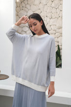 Load image into Gallery viewer, Victoria Knitted Blouse Cerulean
