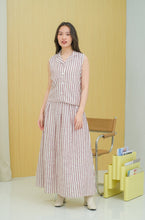 Load image into Gallery viewer, Kanita Linen Set Blouse Skirt
