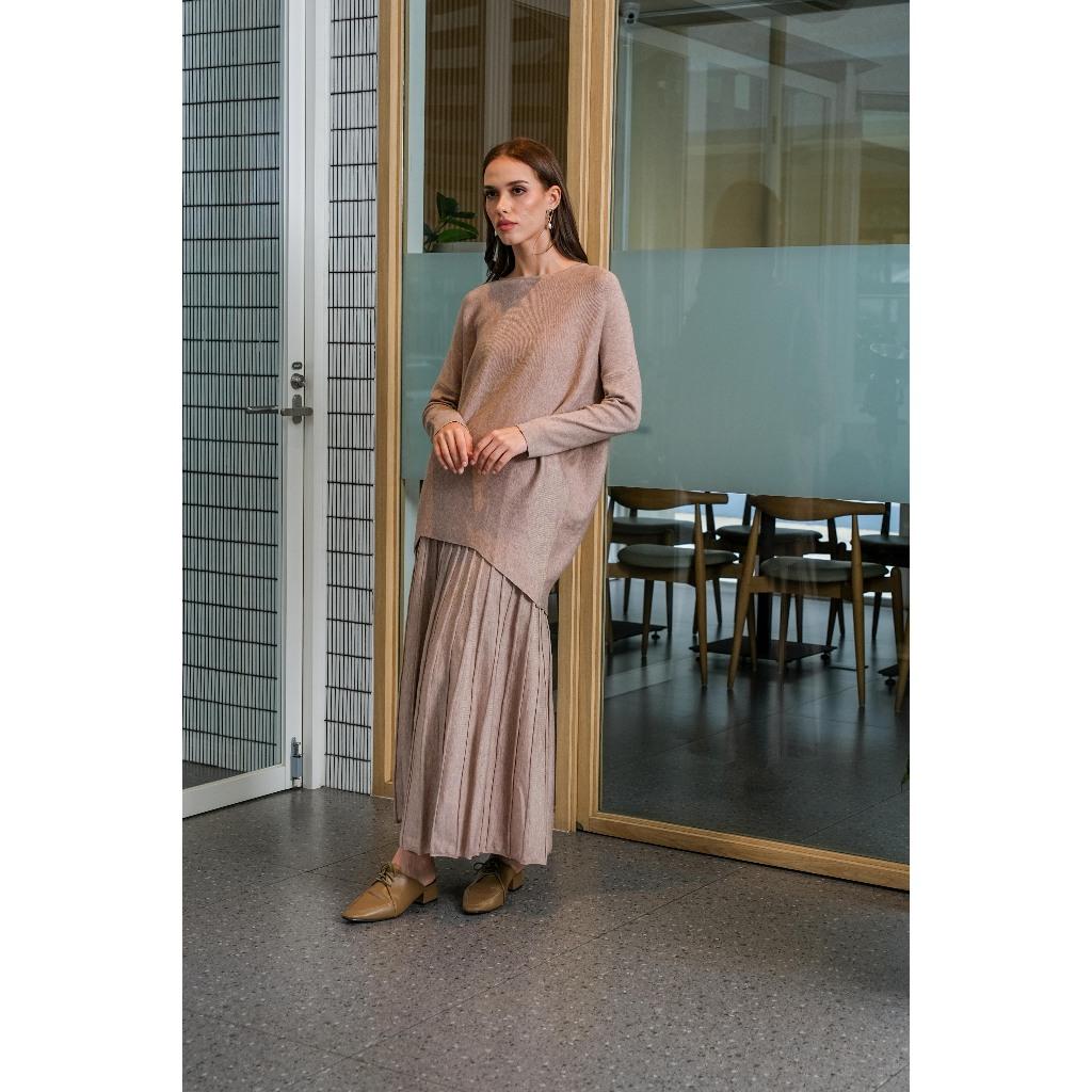 Asiro Minara Top Knitted Pakaian Atasan Wanita