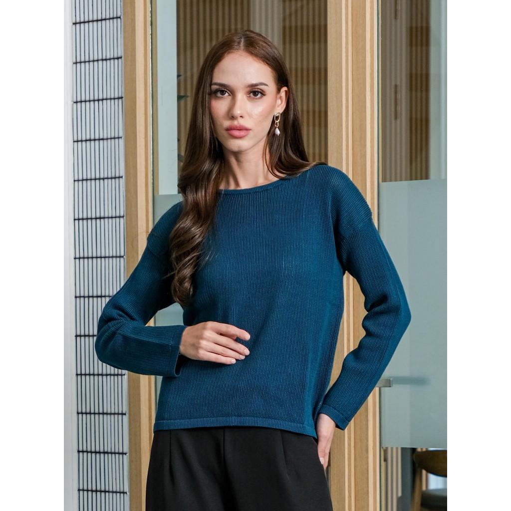 Asiro Aleya Top Knitted Outerwear Pakaian Atasan Wanita