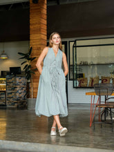 Load image into Gallery viewer, Asiro Sifa Dress Poly Cotton Gaun Tanpa Lengan Pakaian Wanita
