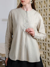 Load image into Gallery viewer, Asiro Echa Linen Blouse Atasan Wanita

