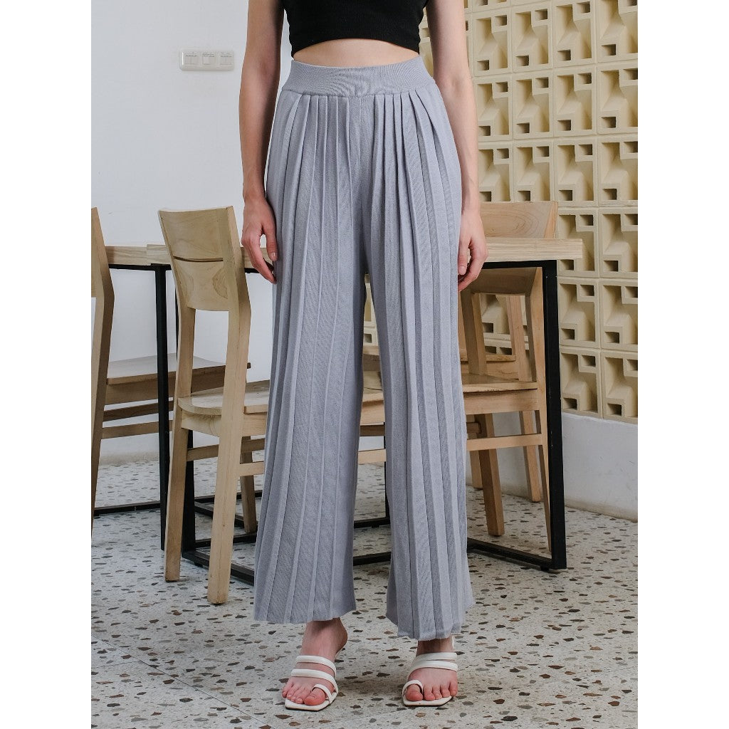 Asiro Yuki Knitt Pants Celana Panjang Kulot Rajut