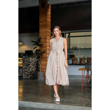 Load image into Gallery viewer, Asiro Sifa Dress Poly Cotton Gaun Tanpa Lengan Pakaian Wanita
