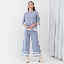 Load image into Gallery viewer, Asiro Helma Knitted Blouse Jemy Knitted Pants Sets Wanita
