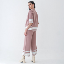 Load image into Gallery viewer, Asiro Helma Knitted Blouse Jemy Knitted Pants Sets Wanita
