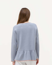 Load image into Gallery viewer, Sabina Knitted Blouse Cerulean
