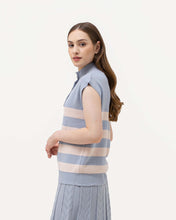 Load image into Gallery viewer, Violeta Knitted Blouse Outerwear Cerulean
