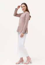 Load image into Gallery viewer, Sabina Knitted Blouse Sand
