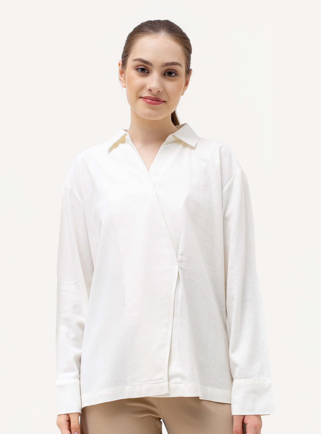 Nura Linen Blouse Sand