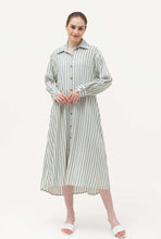 Load image into Gallery viewer, Krysta Linen Dress Green
