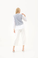 Load image into Gallery viewer, Michele Cotton Blouse Cerulean
