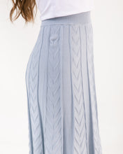 Load image into Gallery viewer, Elvina Knitted Skirt Cerulean
