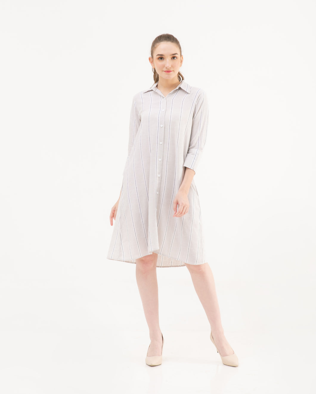 Kensie Cotton Dress Sand