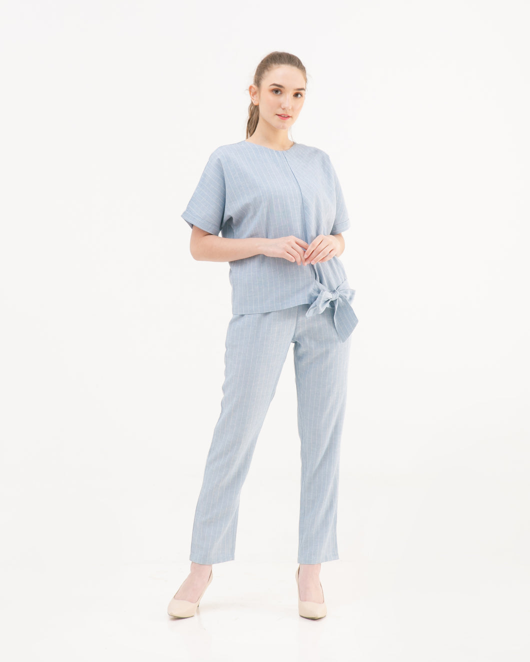 Reivy Linen Sets Cerulean