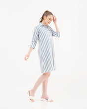 Load image into Gallery viewer, Kensie Cotton Dress Cerulean
