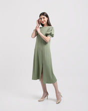 Load image into Gallery viewer, Oktania Knitted Dress Sage
