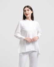 Load image into Gallery viewer, Cotton Set Oriel Blouse Byan Pants White
