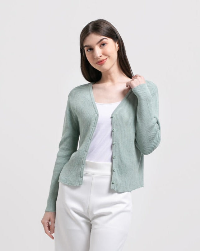 Virginia Knitted Outerwear Mint