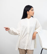 Load image into Gallery viewer, Meera Crinkle Cotton Blouse White
