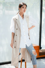 Load image into Gallery viewer, Shirley Pure Linen Outerwear Khaki
