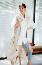 Load image into Gallery viewer, Shirley Pure Linen Outerwear Khaki
