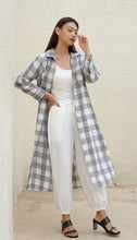 Load image into Gallery viewer, Nyra Linen Dress / Outerwear Grey
