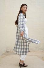 Load image into Gallery viewer, Nyra Linen Dress / Outerwear Grey
