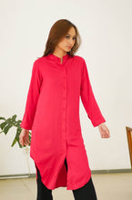 Load image into Gallery viewer, Thalia Rayon Dress Fuchsia
