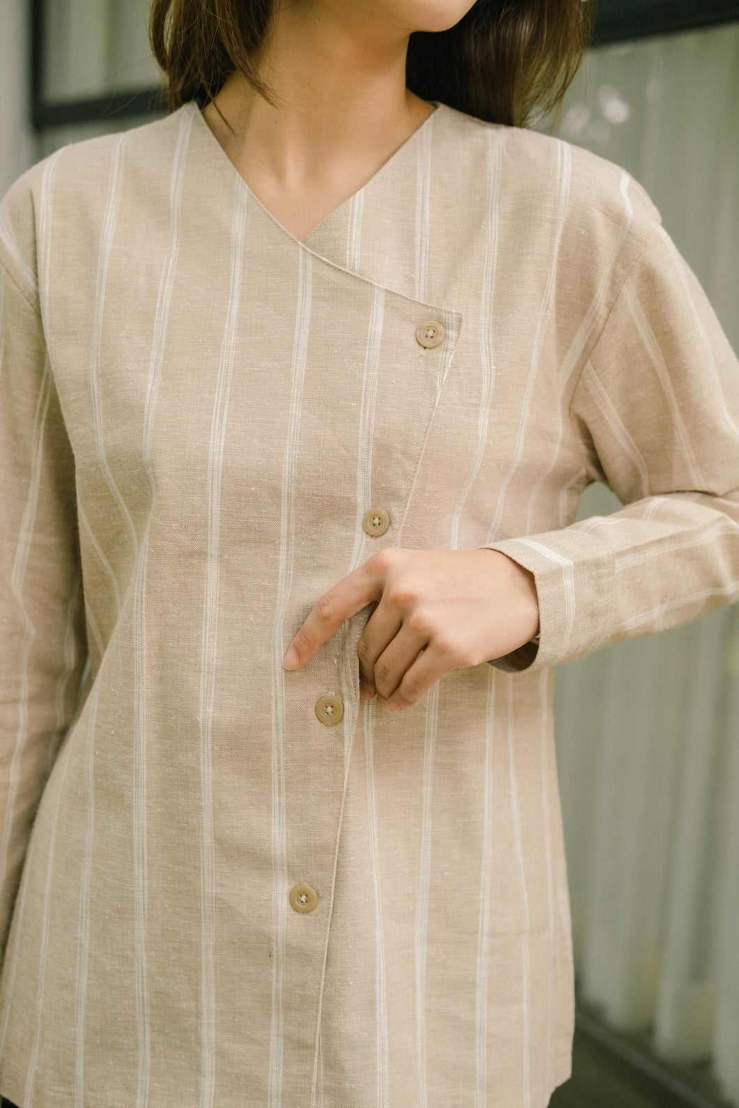 Farrin Pure Linen Blouse