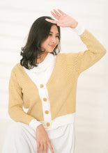 Load image into Gallery viewer, Elyna Cardigan Knitted Yellow
