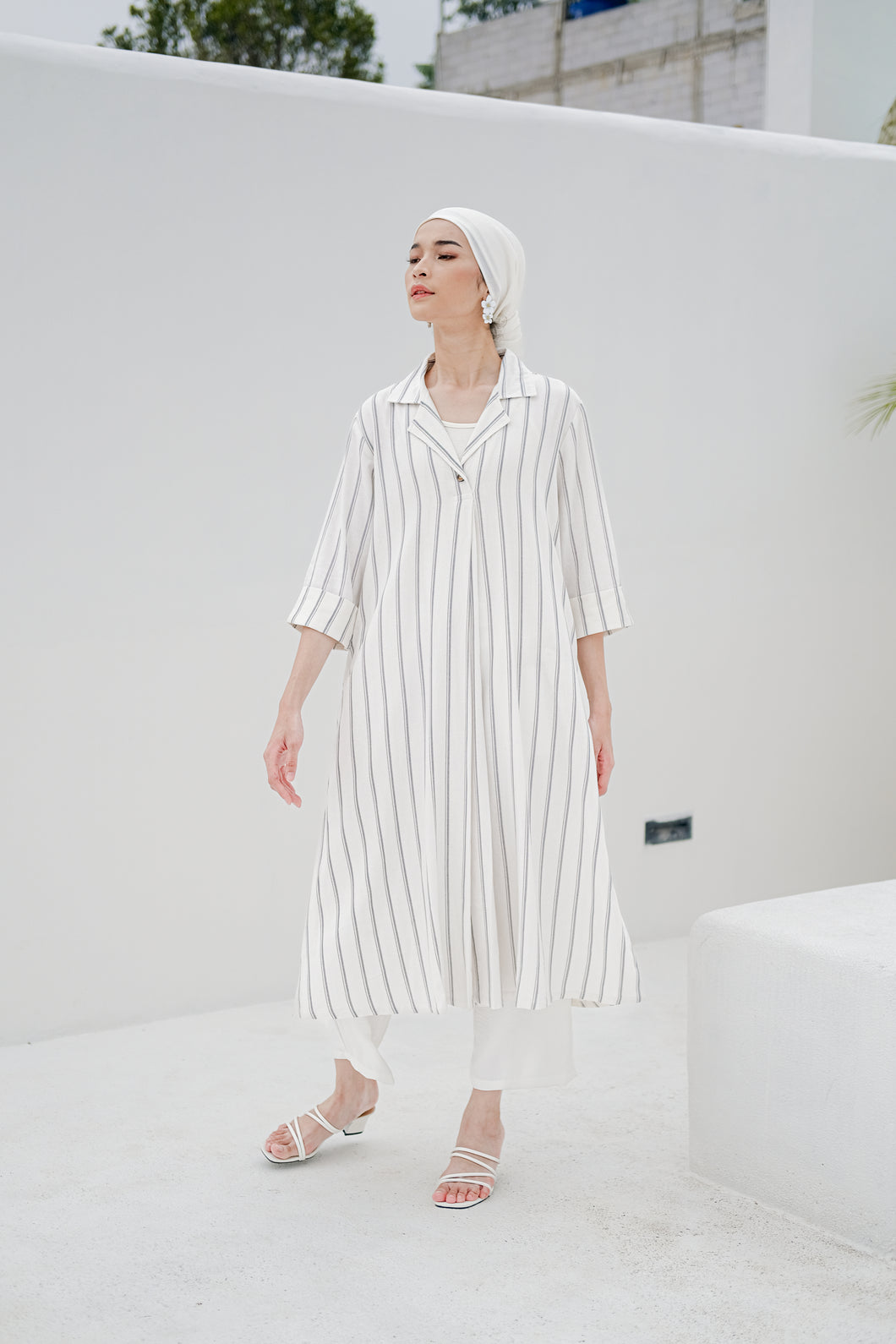 Medina Dress White