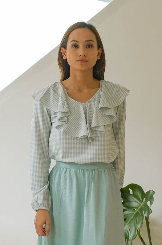 Winny Checkered Blouse