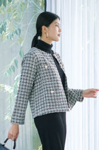 Load image into Gallery viewer, Jesslyn Tweed Blazer Black
